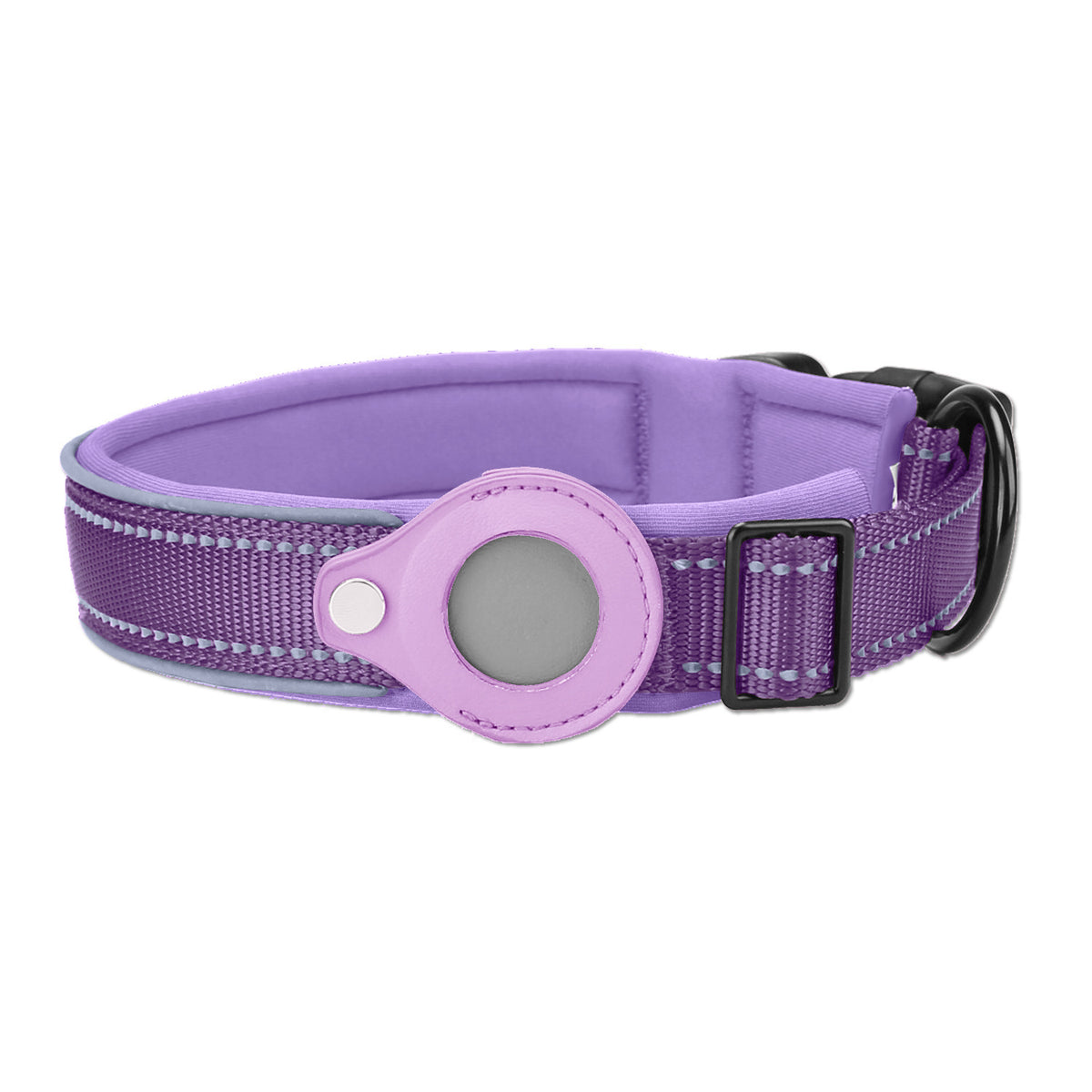 Purple dog tracker collar