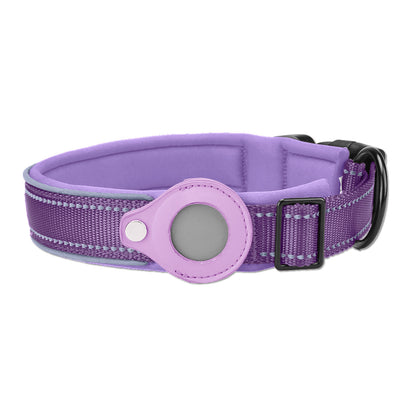 Purple dog tracker collar