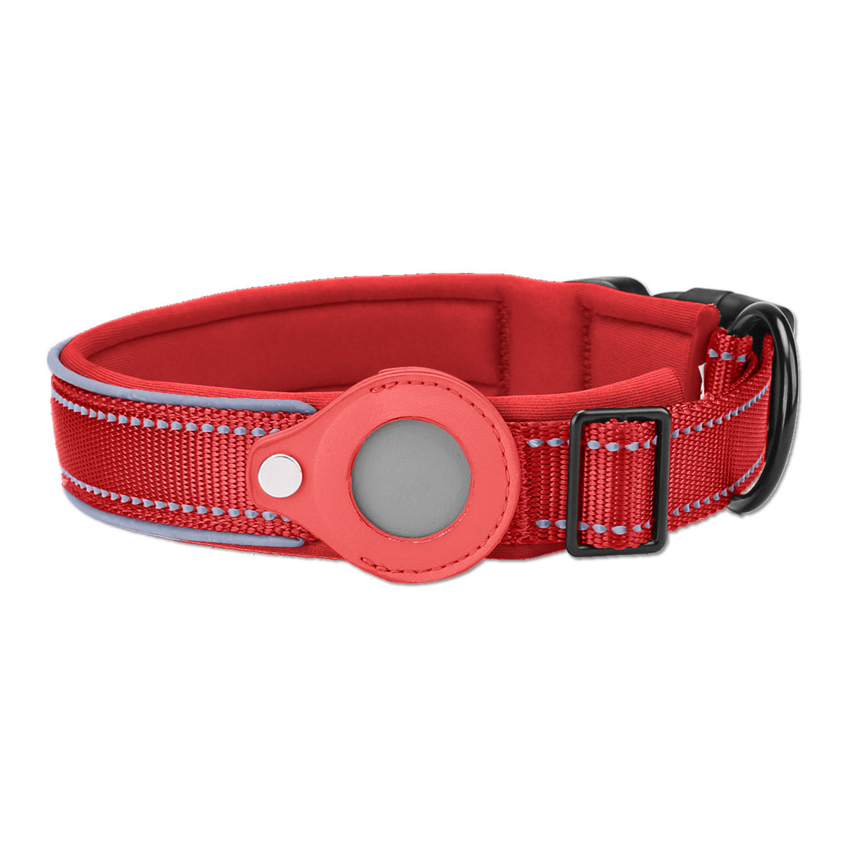 Red dog tracker collar