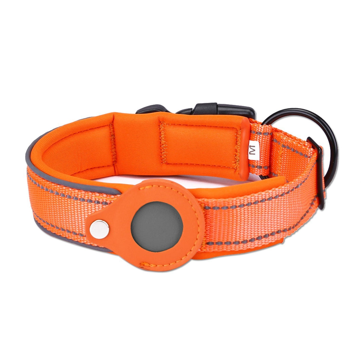Orange dog tracker collar